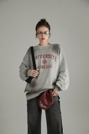 University Logo Lettering Sweatshirt