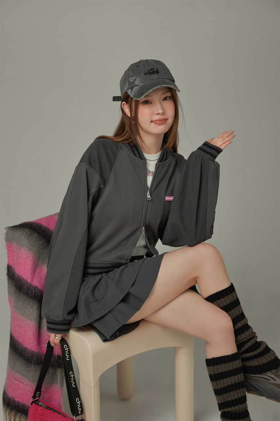 CHUU Varsity Loose Fit Jacket