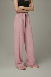 Elastic Casual Wide Pants