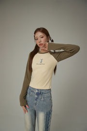 Lgo Casual Slim Raglan Color T-Shirt