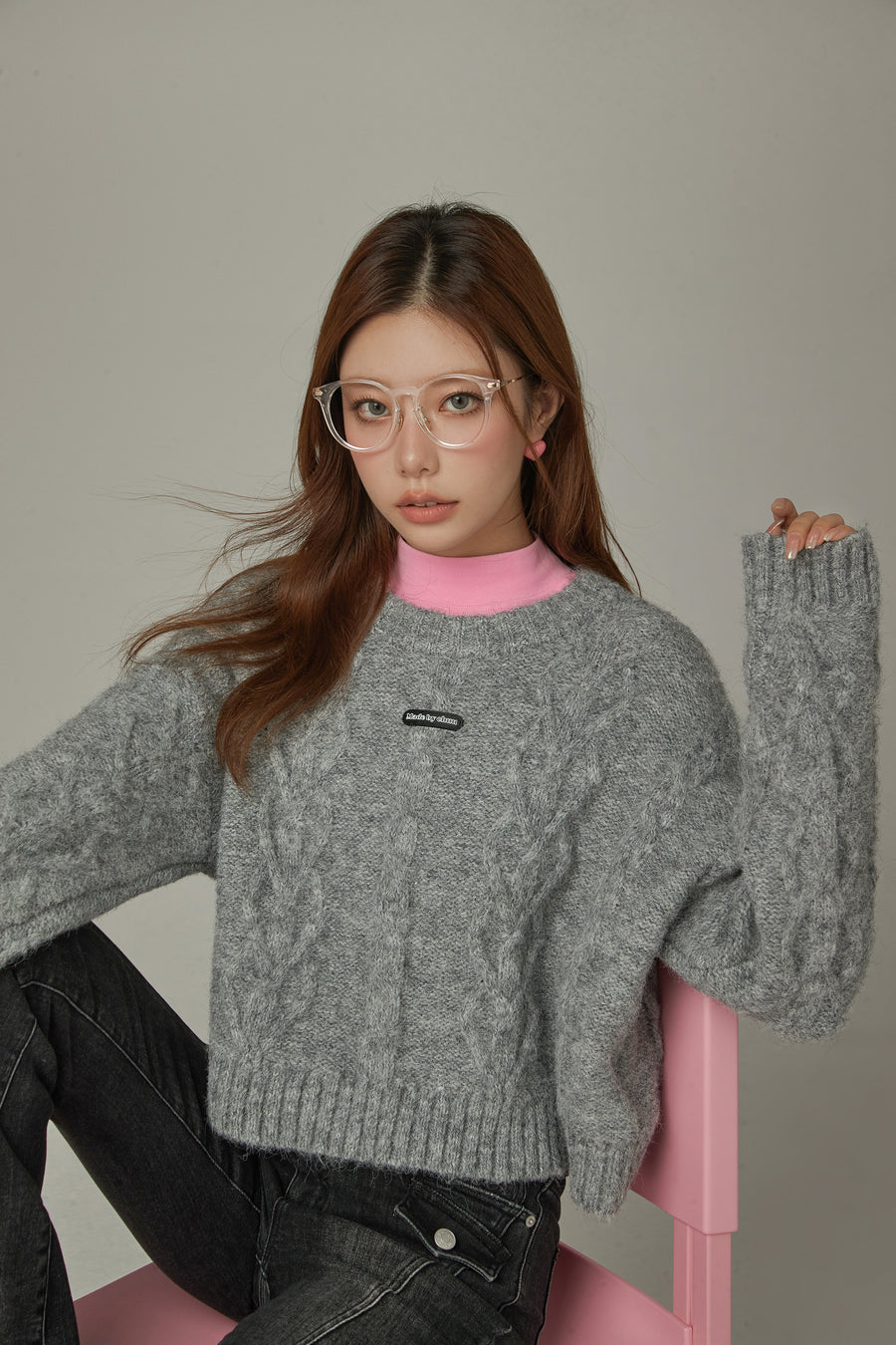 CHUU Twisted Loose Fit Knit Sweater