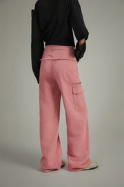 Frayed Sides Pocket Pants