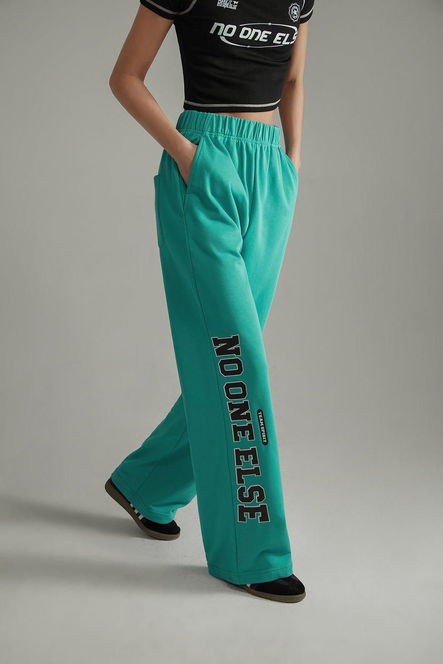 CHUU Side Leg Logo Jogger Pants