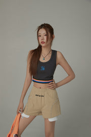 Made By Chuu Exposed Pocket Lining Overfit Short Pants