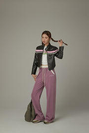 Color Combination Wide Pants