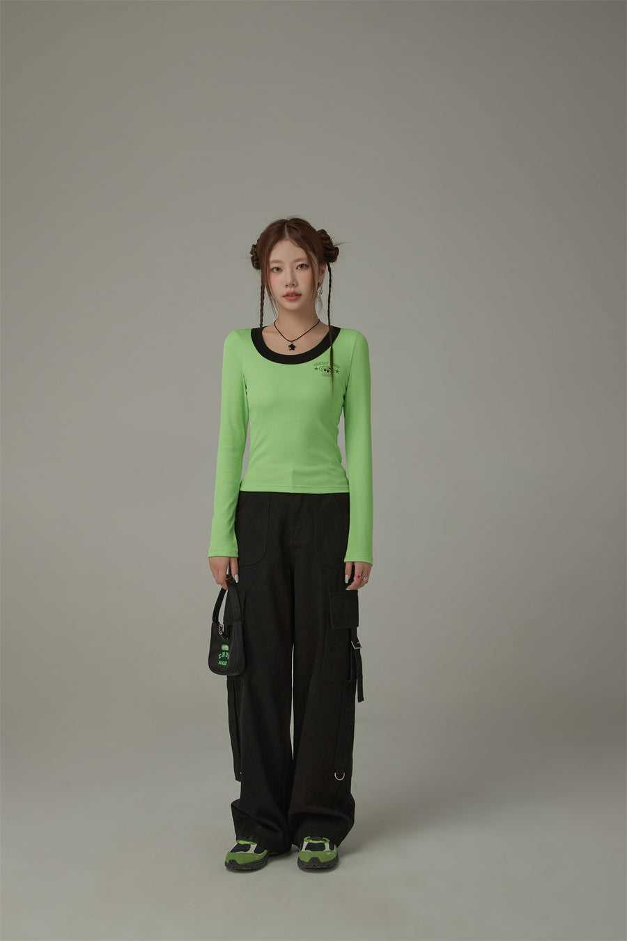 CHUU Pocket Straps Cargo Wide Pants