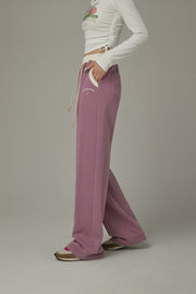 Color Combination Wide Pants