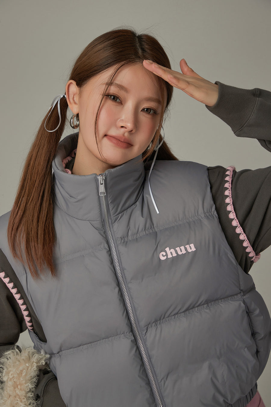 CHUU Boxy Padded Vest