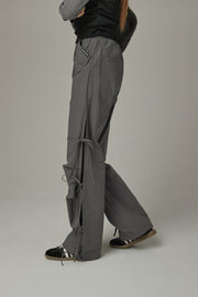 Size Ribbon Color Wide Pants