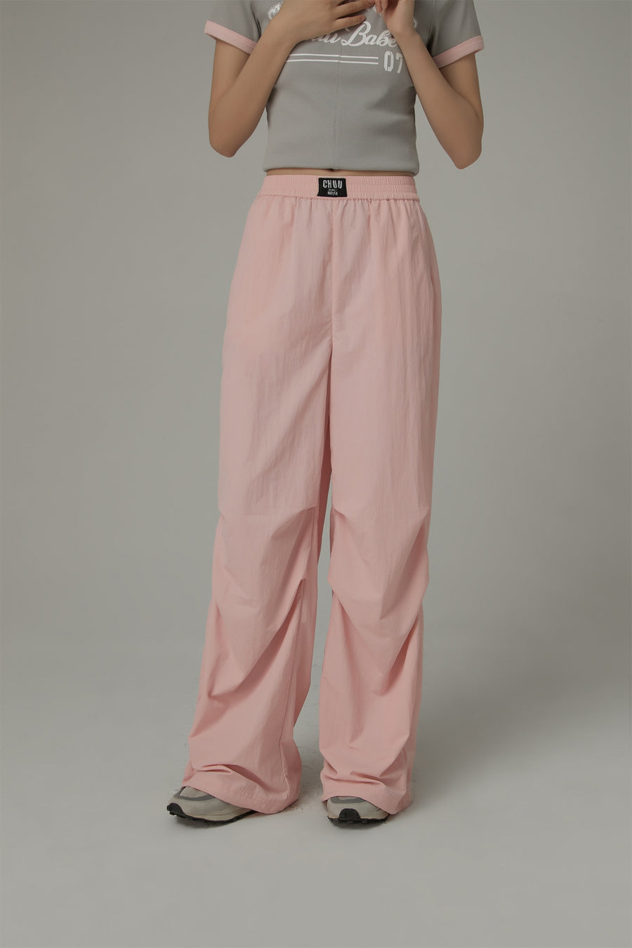 CHUU Loose Straight Wide Leg Casual Pants