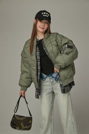 Heart Quilting Padded Jacket