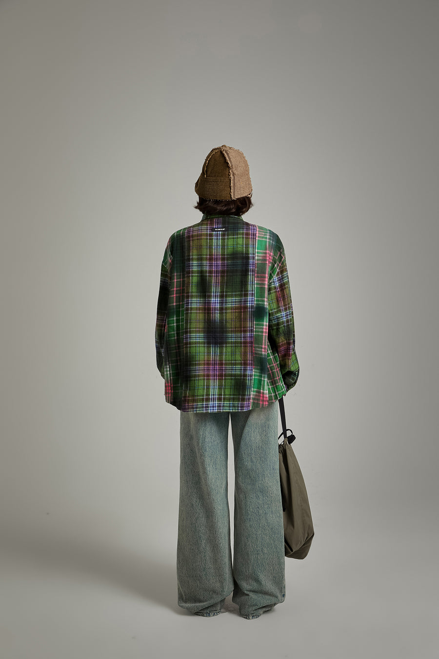 CHUU Printed Check Shirt