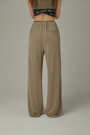 Elastic Waist Color Pants