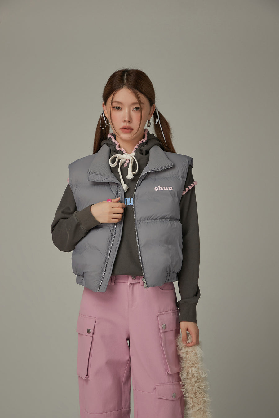 CHUU Boxy Padded Vest