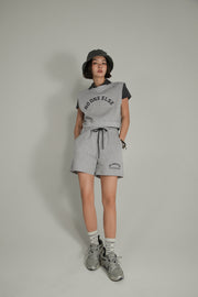 Noe Logo Cropped Sleeveless Sweatshirt