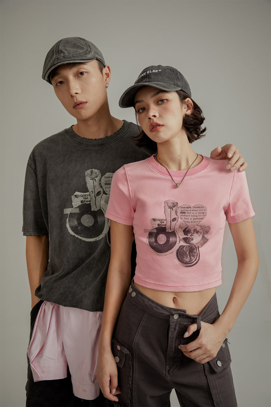 CHUU Vintage Printed Boxy T-Shirt