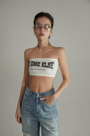 Noe Lettering Vintage Bra Tube Top