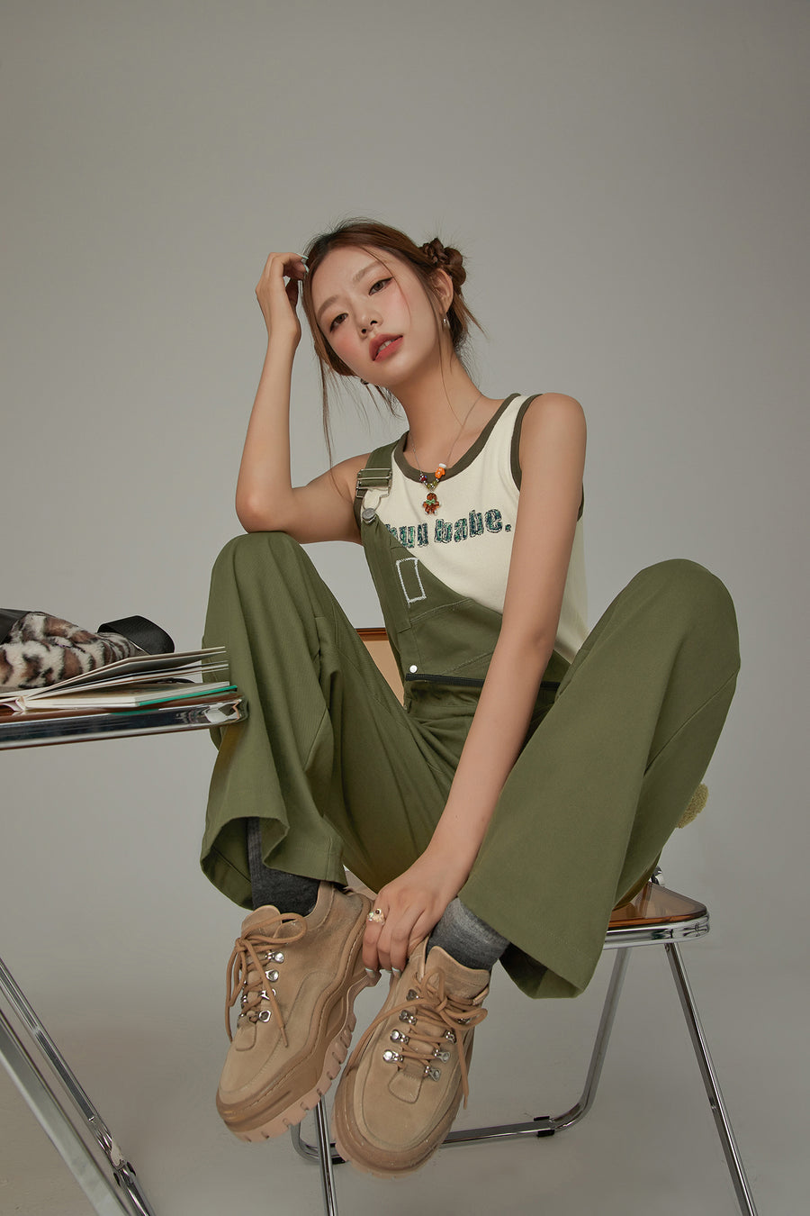 CHUU Basic Pocket Color Overalls