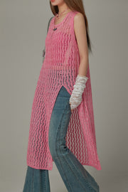 Slit Knit Long Top