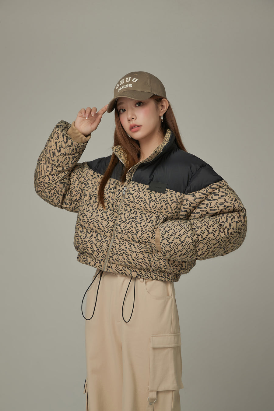 CHUU Two Toned Duck Down Padded Jacket