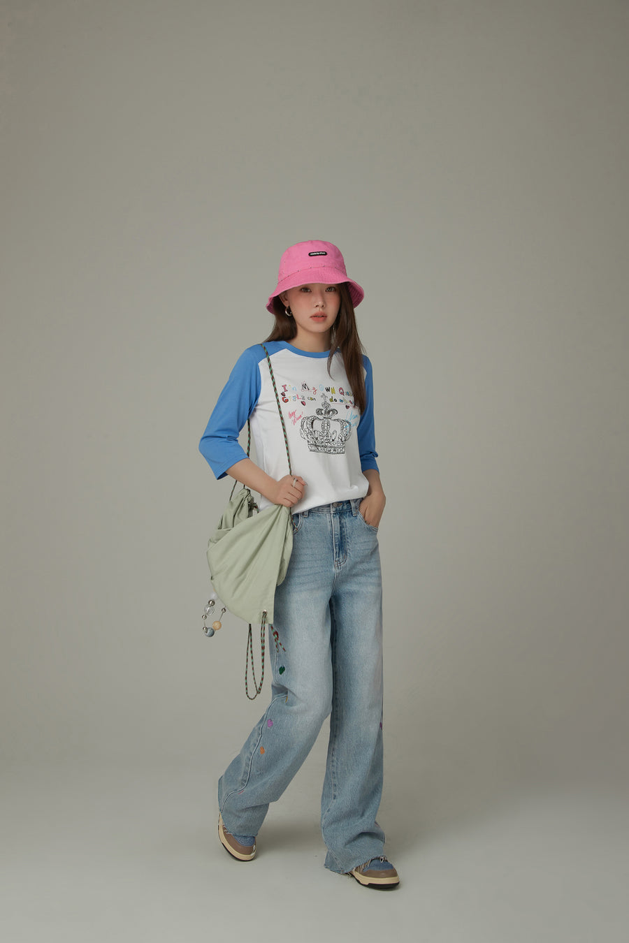 CHUU Two Way Color Bucket Hat