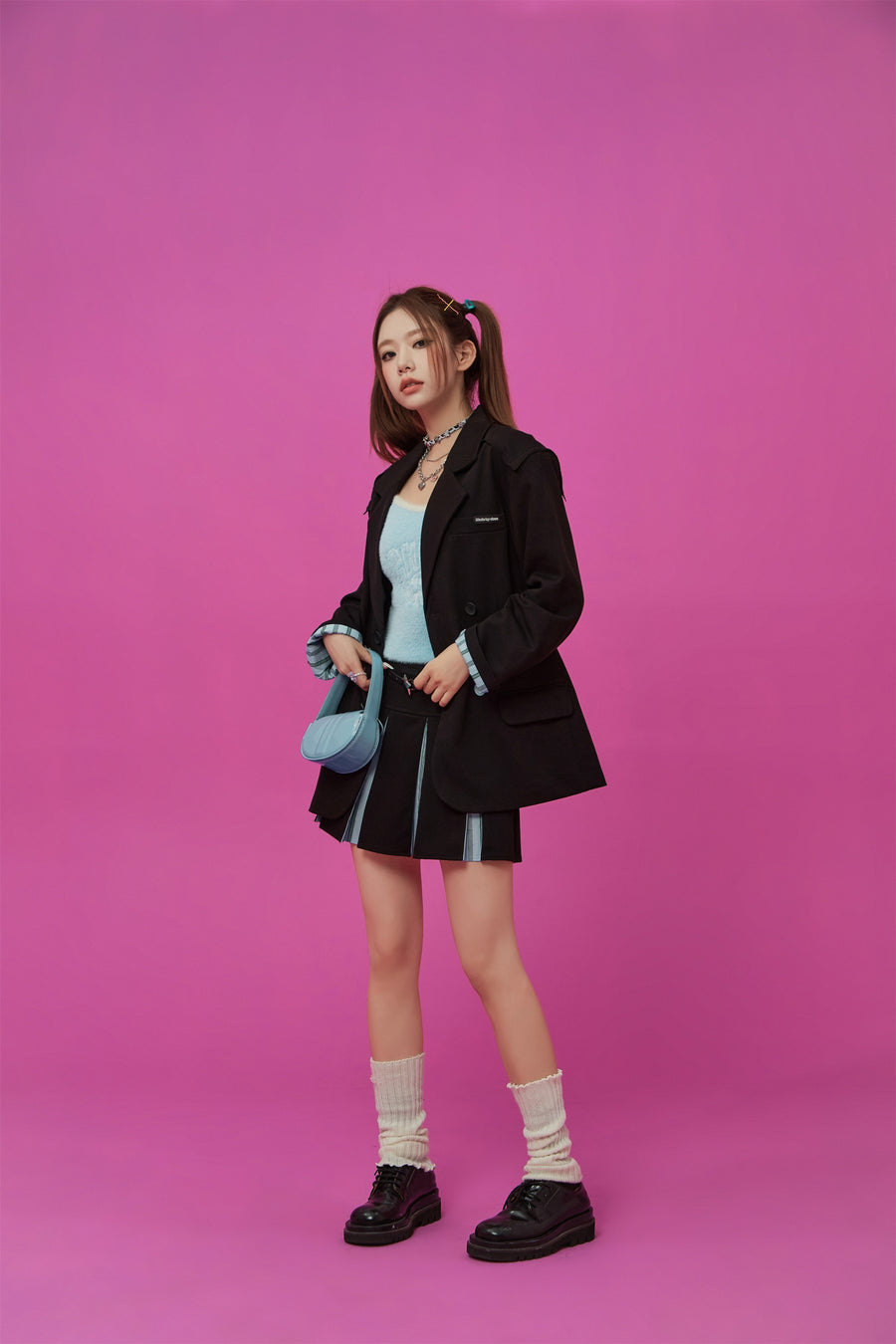 CHUU Boxy Double Blazer Jacket