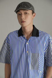 Daily Two Toned Ribbed Stripe Shirt