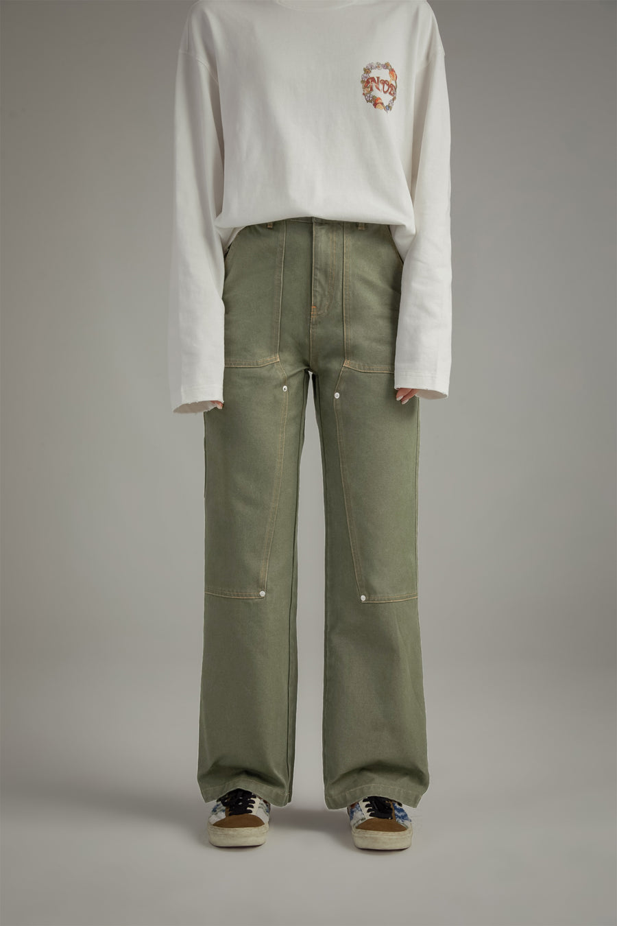 CHUU Color Pocket Wide Pants