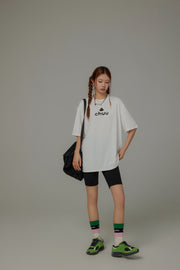 Chuu Lettering Basic Loose-Fitting T-Shirt