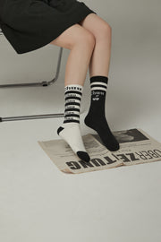 Striped Contrast Socks