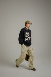 Logo Lettering Boxy Sweatshirt