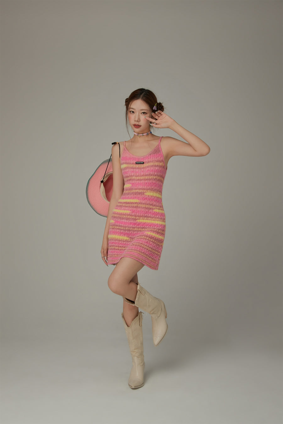 CHUU Multi Color Sleeveless Knit Dress