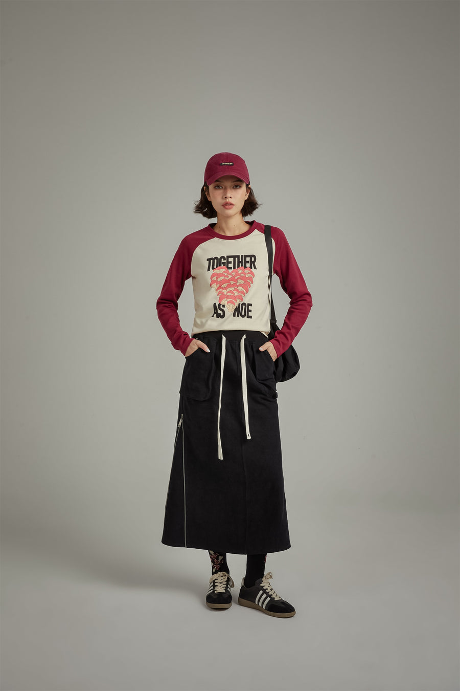 CHUU Pocket Casual Long String Skirt