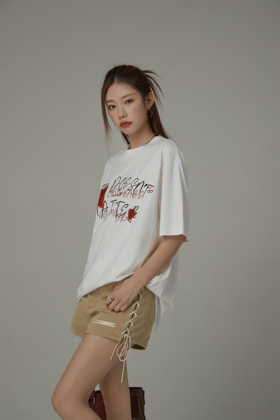 CHUU Size Doesnt Matter Cotton Loose-Fitting T-Shirt