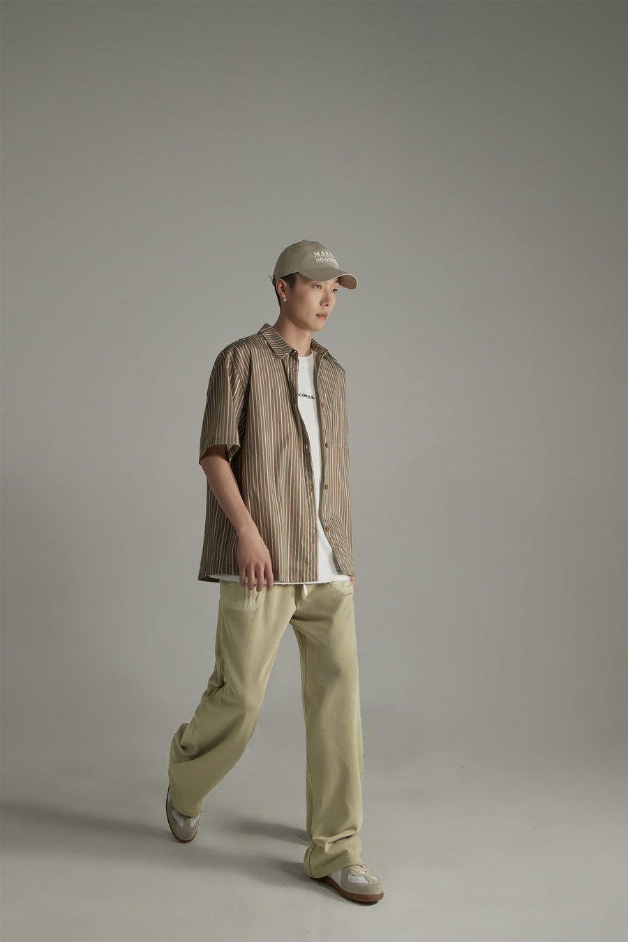 CHUU Banded Wide-Leg Slacks