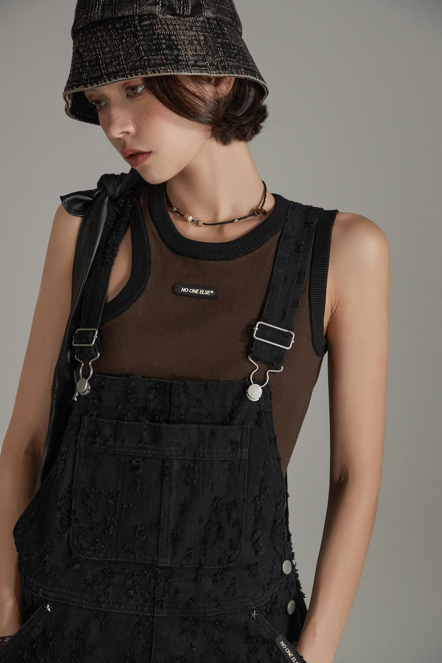 CHUU Basic Denim Overall Pants