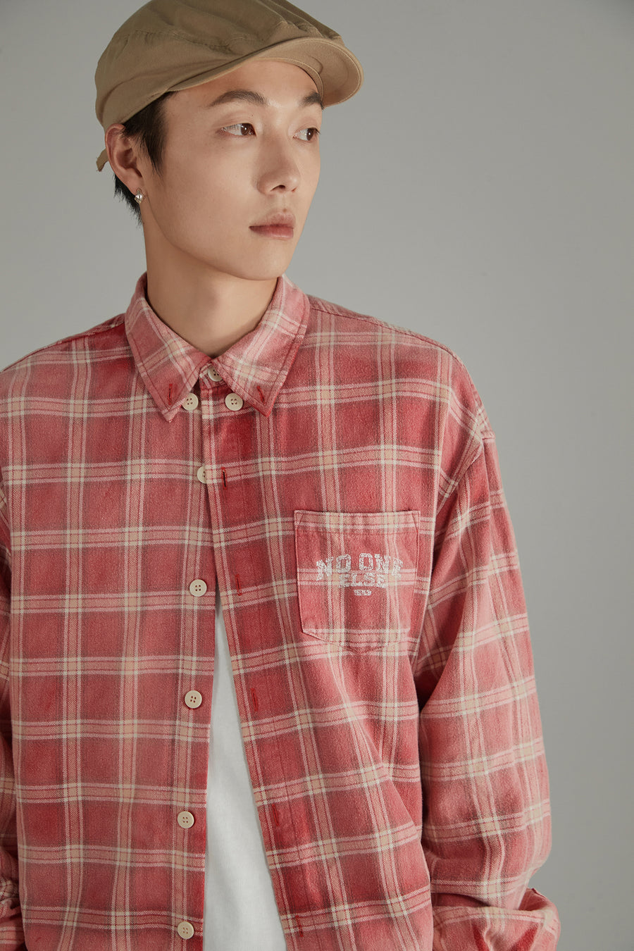 CHUU Check Loose Fit Shirt