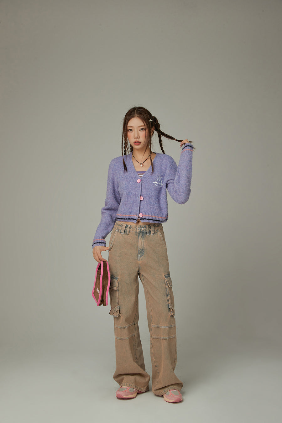 CHUU Color V-Neck Knit Cardigan