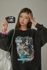 Printed Icons Rock Sweatshirt