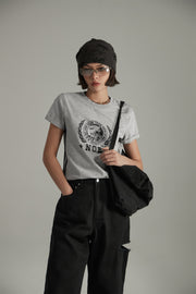 Noe Vintage Team Spirit Printed Short Sleeve T-Shirt