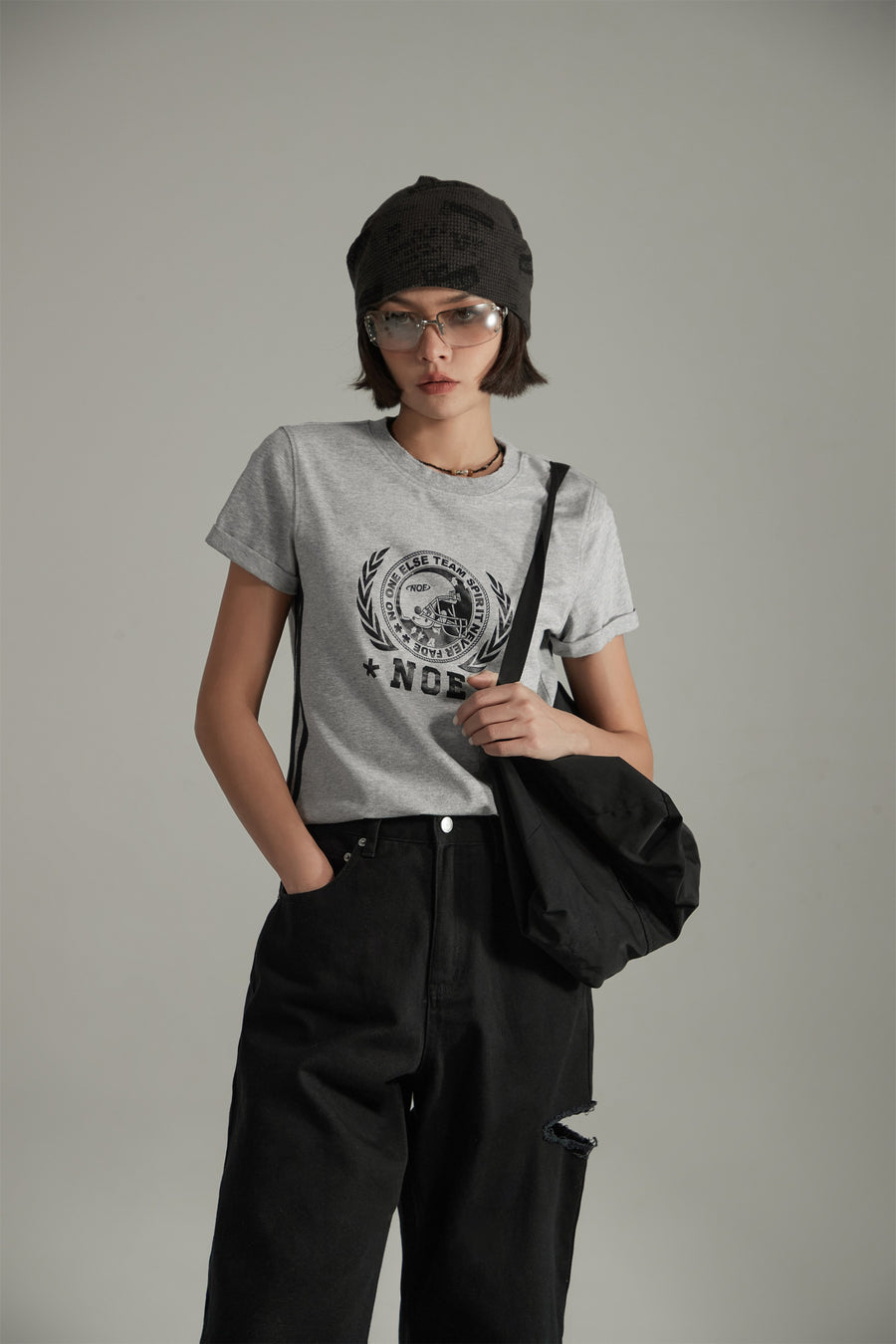 CHUU Noe Vintage Team Spirit Printed Short Sleeve T-Shirt