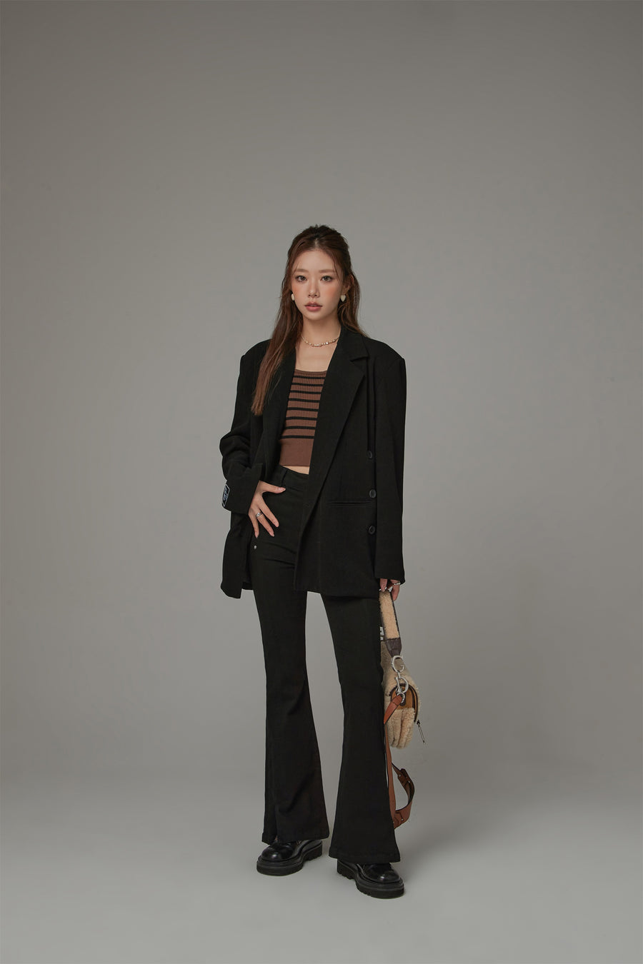 CHUU Daily Asymmetrical Blazer Jacket