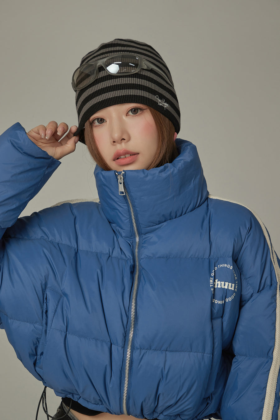 CHUU Sporty Crop Padded Jacket