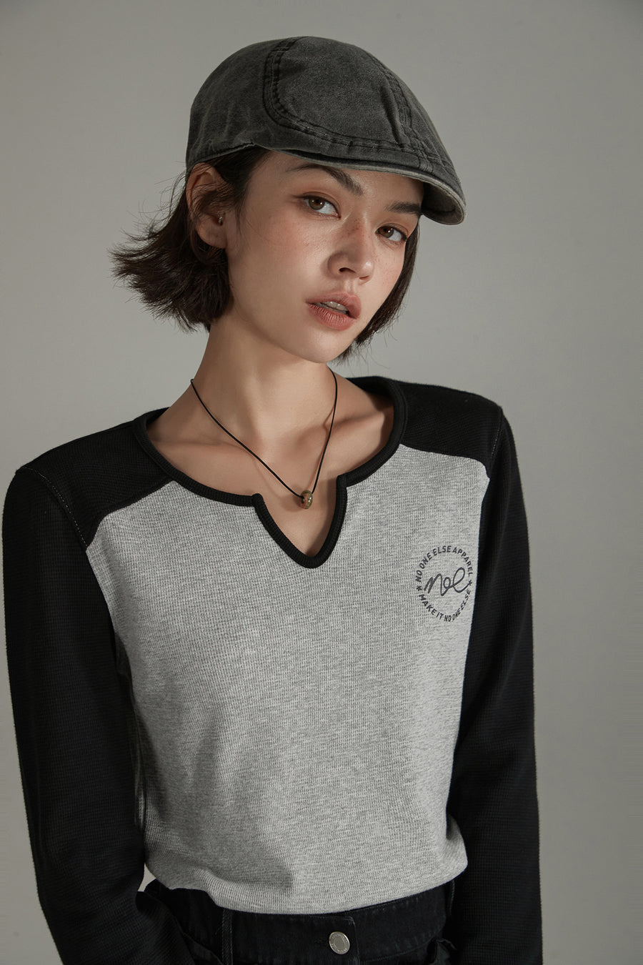 CHUU Logo Raglan Color T-Shirt