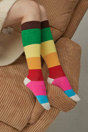 Rainbow Knee Socks