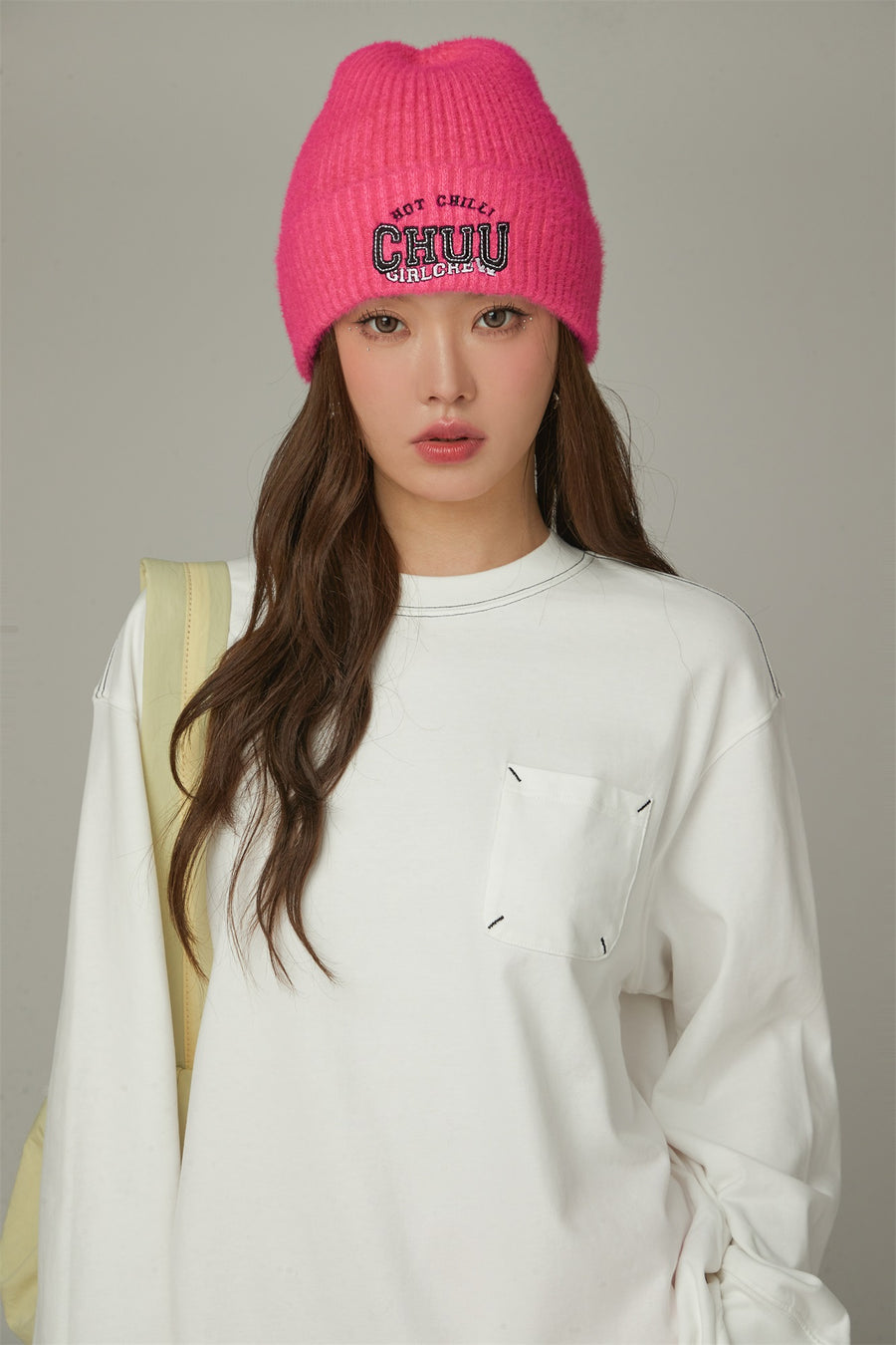 CHUU Basic Boxy Long Sleeve T-Shirt