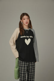 Logo Heart Color Long Sleeve T-Shirt