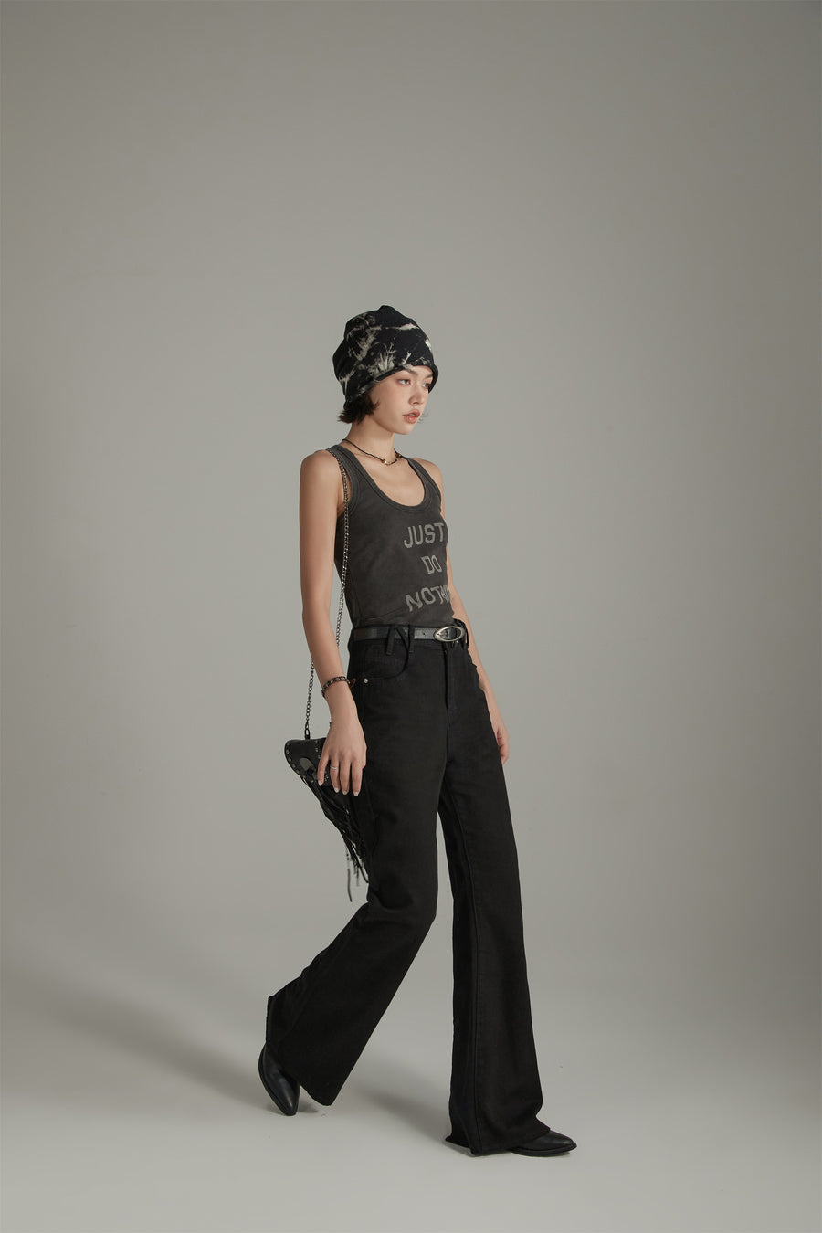 CHUU Color Slit Bootcut Pants