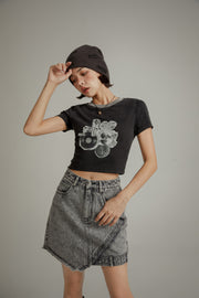 Vintage Color Crop T-Shirt