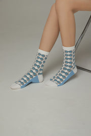 Ribbon Jacquard Socks